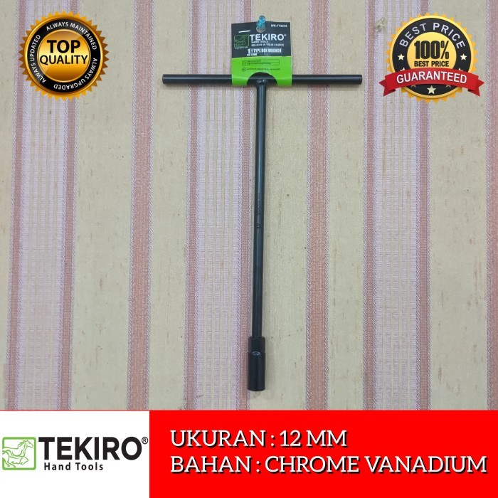 Kunci Sok T Tekiro 12 mm Kunci T Tekiro  Kunci Sok T Tekiro 12 mm Kunci T Tekiro T-Type Wrench 12mm