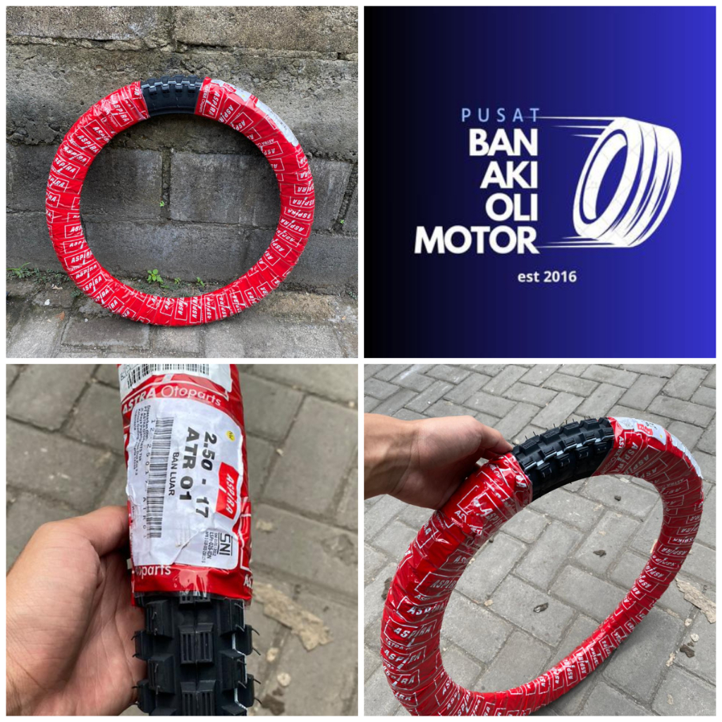 BAN LUAR ASPIRA 250-17 ATR NON TUBLESS TUBETYPE || BAN LUAR ASPIRA TUBETYPE BAN LUAR BEBEK SEMI TRAI