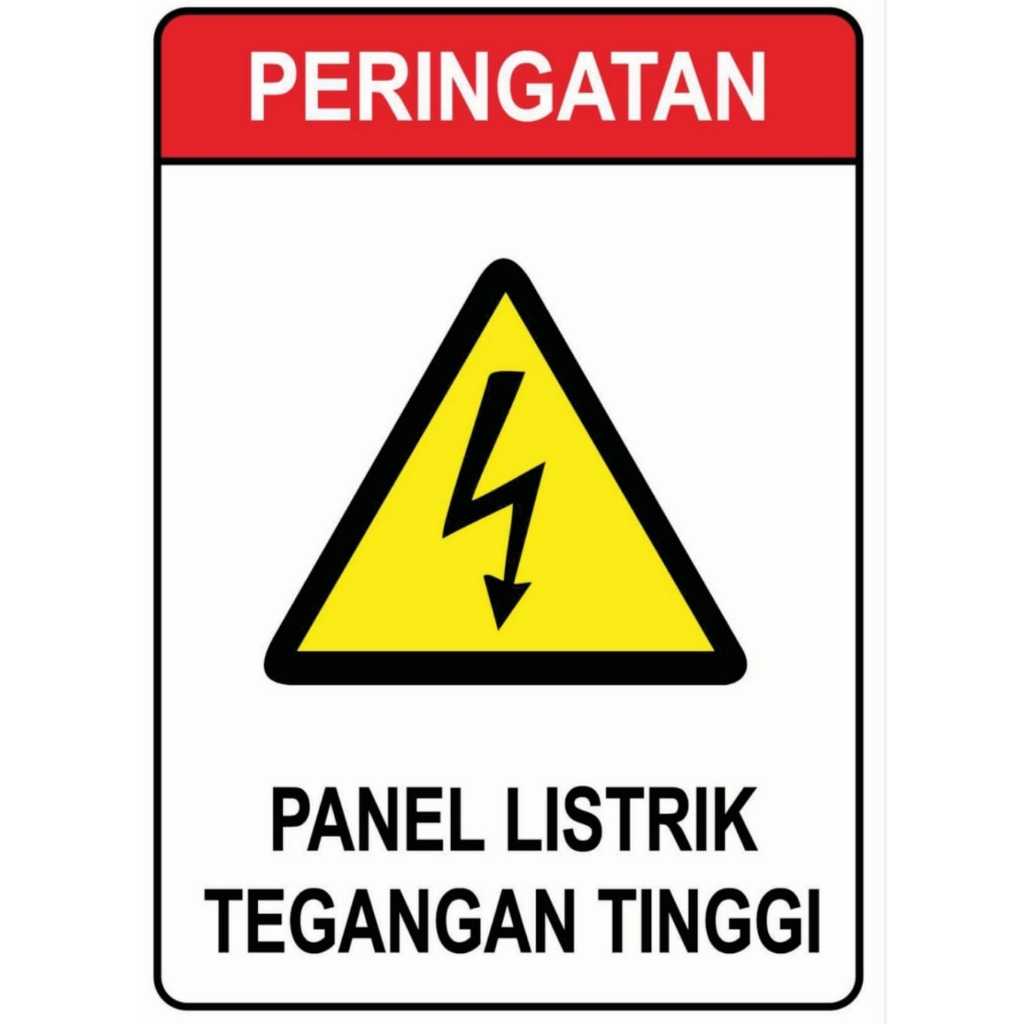 

STIKER PERINGATAN PANEL LISTRIK TEGANGAN TINGGI | STIKER VINYL SAVETY BAHAYA LISTRIK