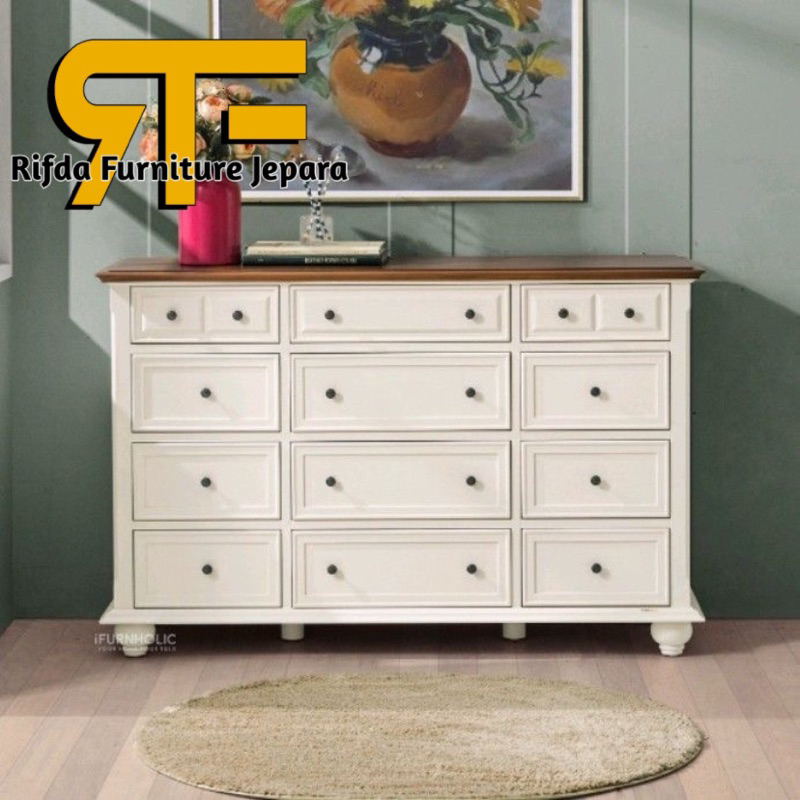 Bufet Drawer Minimalis Jati Duco / Nakas Jati Duco