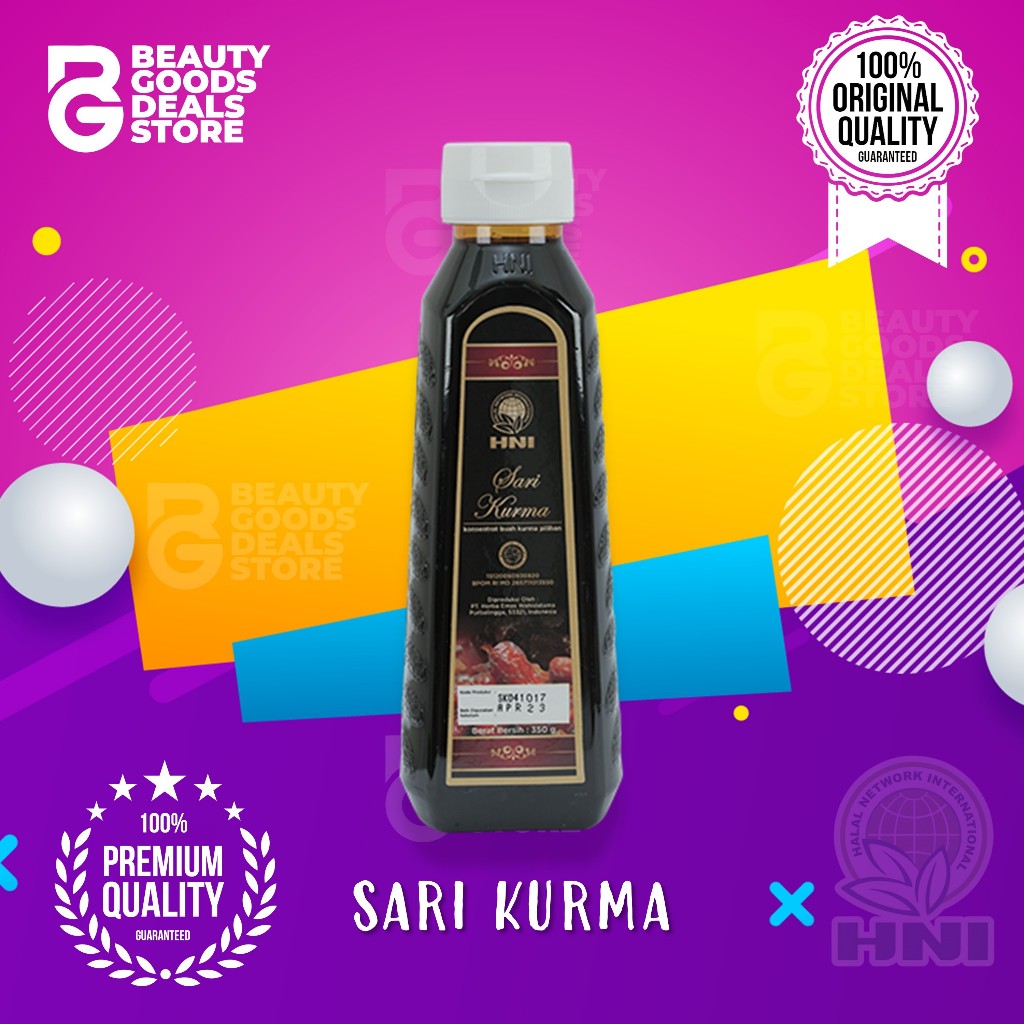 Sari Kurma HNI HPAI | Sari Kurma Madu Angkak Baik untuk asam lambung,Menstabilkan gula darah 100% SA