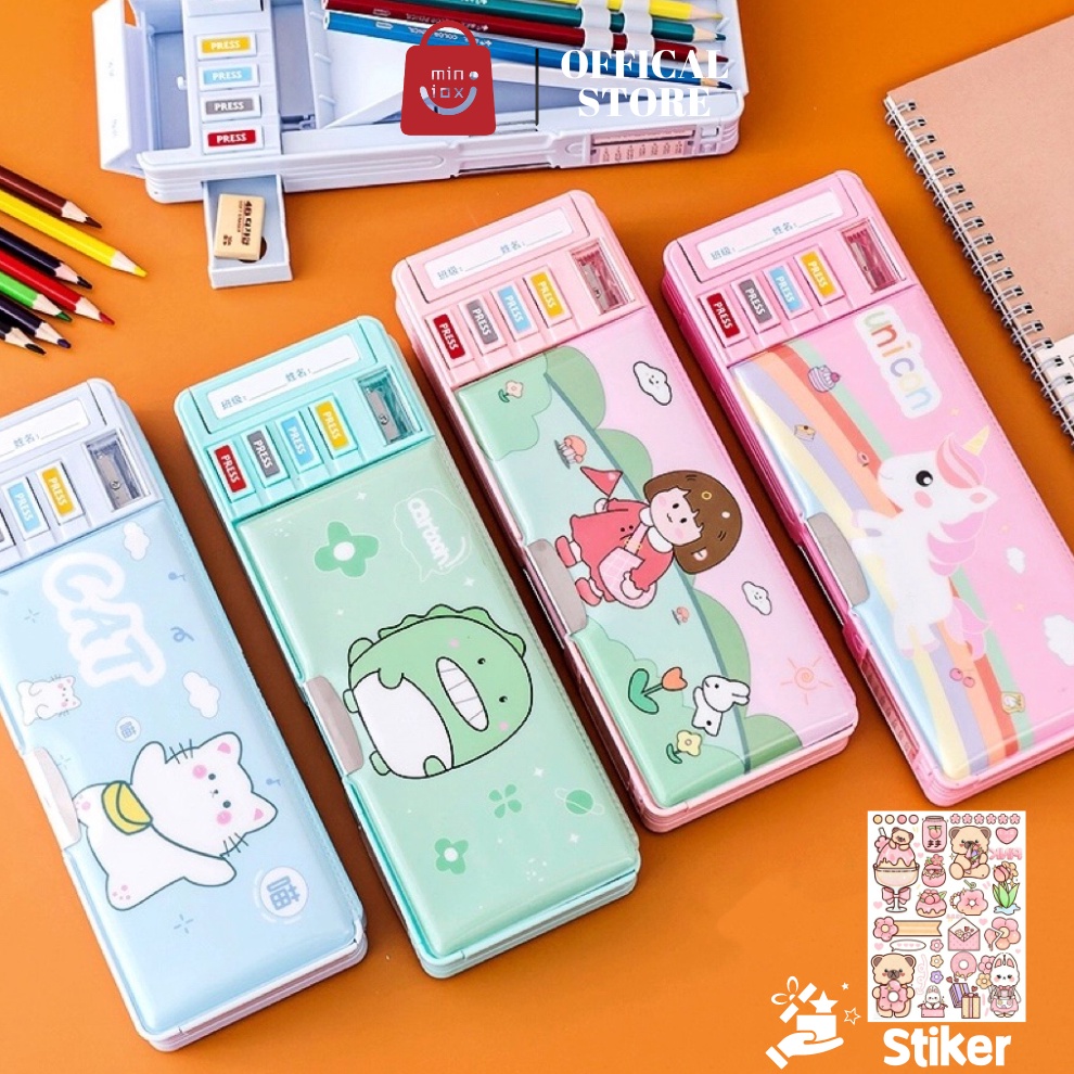 

HARGA GROSIR Ready✅ 2 Lapisan Tempat Pensil multifungsi/Kapasitas besar, taman kanak-kanak/Motif Unicorn / Dinosaurus / Astronot Untuk Anak Tk !!
