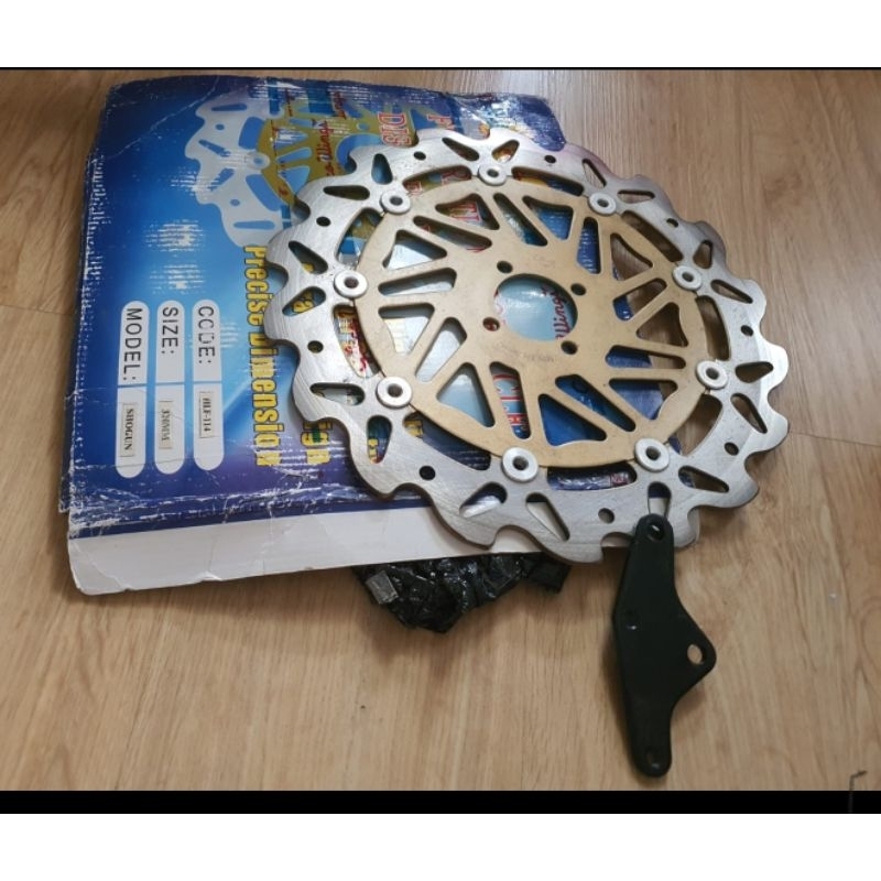 cakram cr9 320mm  suzuki satria 2tak smash shogun dengan braket