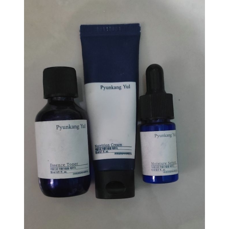 Preloved PYUNKANG YUL Travel Set (PYUNKANG YUL Essence Toner 30ml + PYUNKANG YUL Moisture Serum 9ml 
