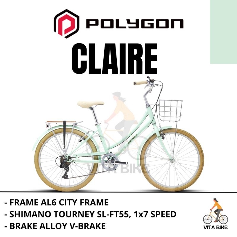 Sepeda Mini Polygon Claire 24 Inch Sepeda Keranjang Polygon