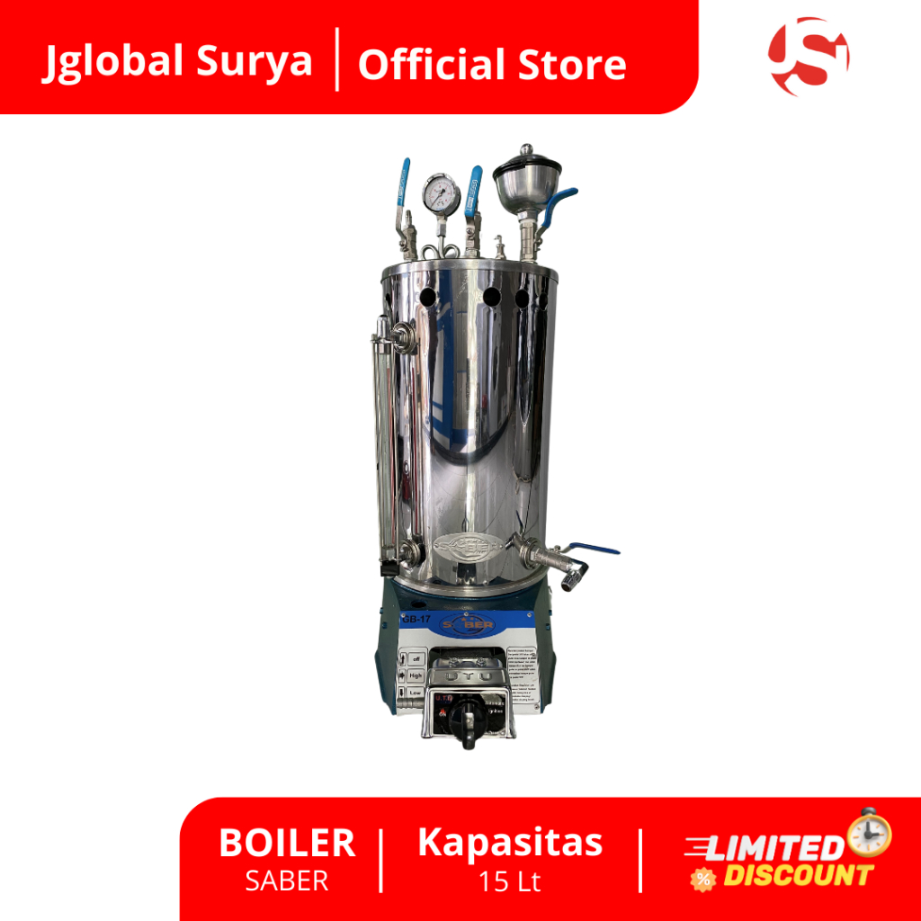 Mesin Boiler Setrika Uap Saber | Tabung Boiler Setrika Uap