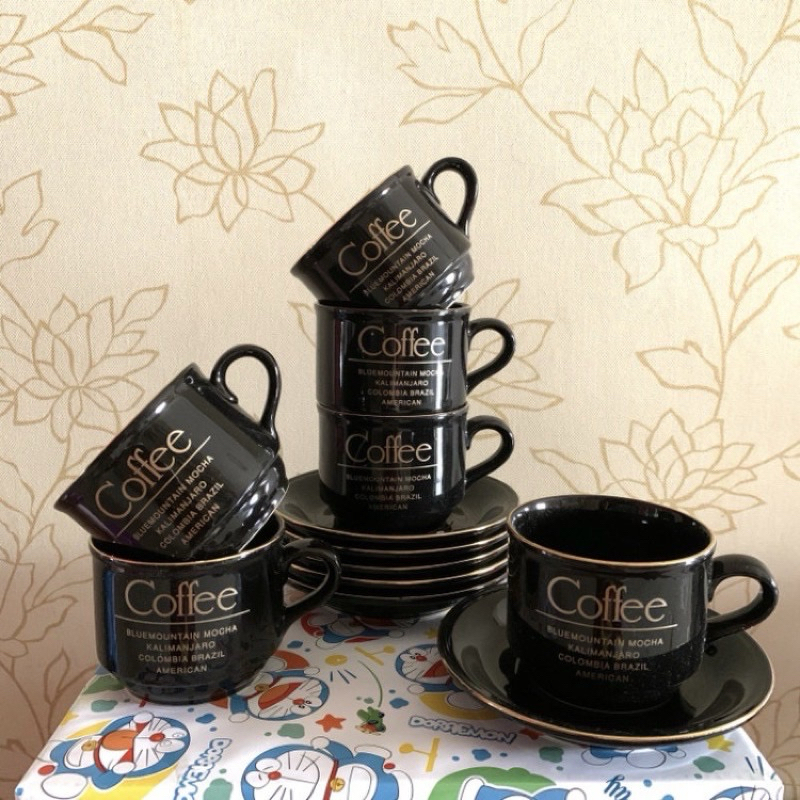 Sango - Cangkir Kopi - Cangkir Teh Sango Set 6 pcs Elegan