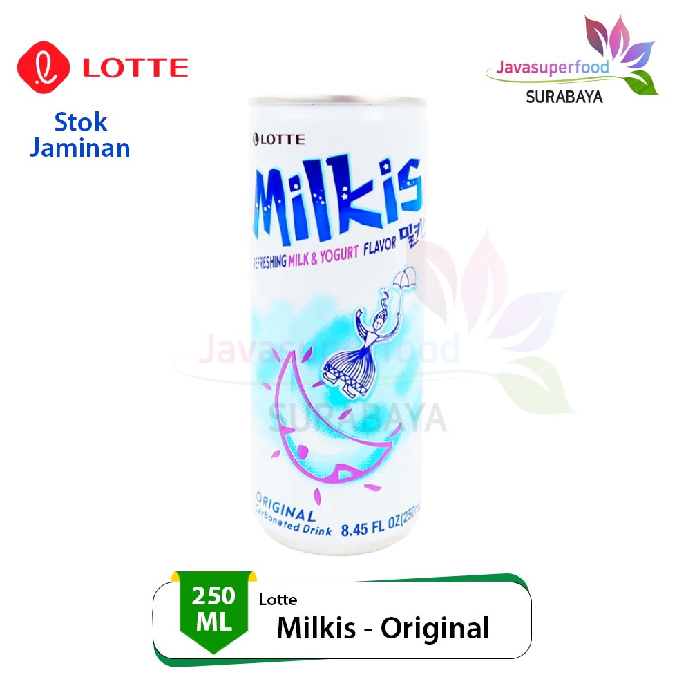 

[☮P39$] Lotte Milkis Original 250ml / Soda Susu Original Asli Korea