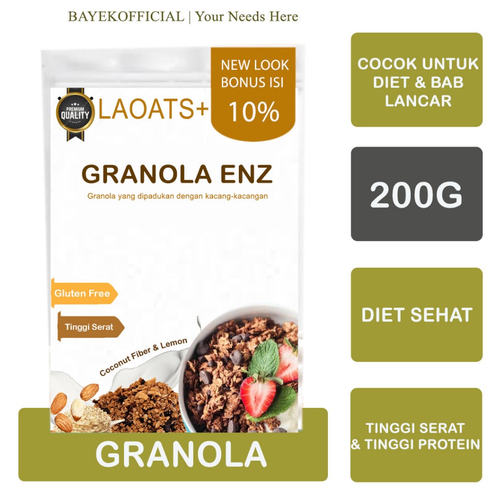 Granola Creation Pelangsing Badan Susu Diet Penurun Berat Badan Minuman Diet Rendah Lemak Laoats