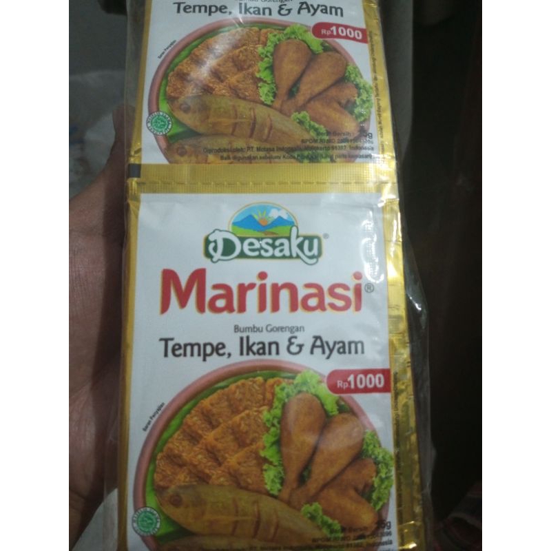 

Desaku Marinasi Bumbu Gorengan Tempe, Ikan & Ayam Rentengan Isi 12 Sachet