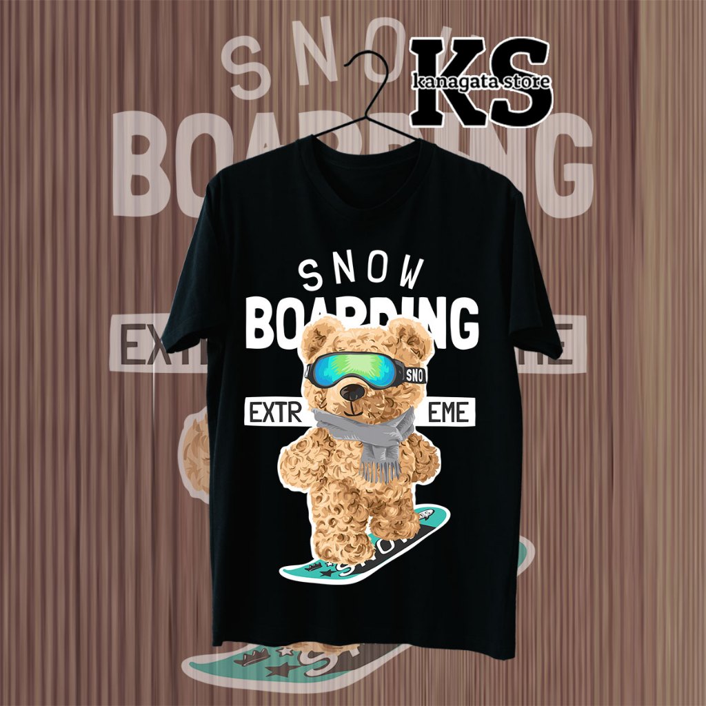 KANAGATA BAJU KAOS BEAR OVERSIZE T-SHIRT UNISEX BEAR COLLECTION TERBARU