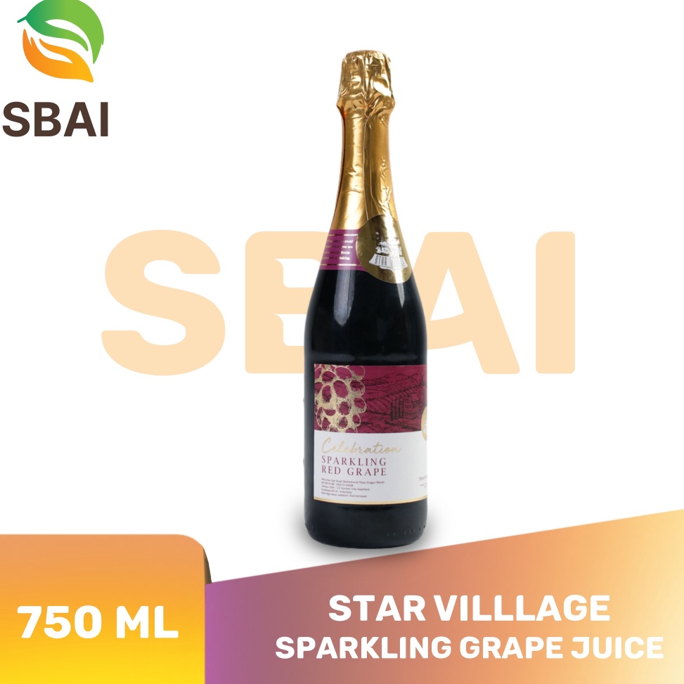 

Best S3ller Starvillage Non Alcohol Sparkling Grape Juice 750ML Jus Soda Produk Impor [76]