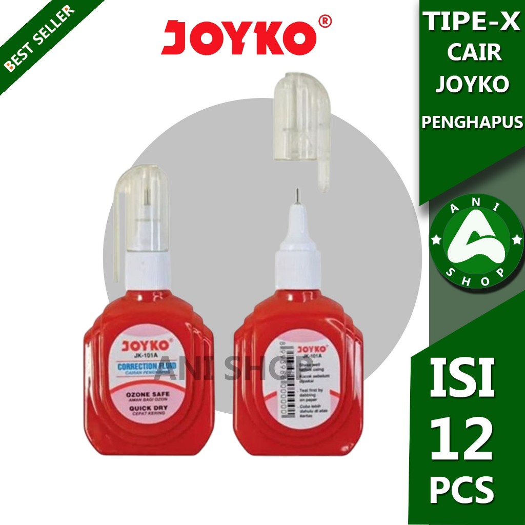 

TIPE X CAIR JOYKO 1 PAK ISI 12 PCS PENGHAPUS TULISAN ANI SHOPP