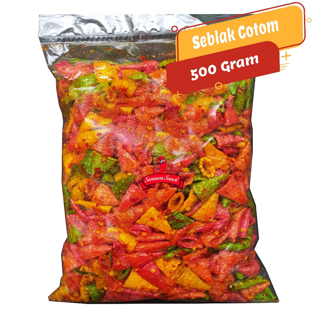 

seblak kerucut cikruh pedas daun jeruk isi 500gr Makanan