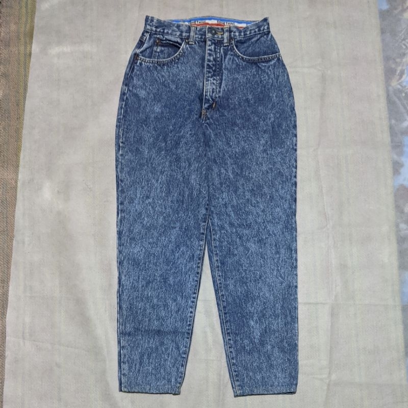 Size 25 Celana Panjang Longpants Jeans Something Edwin Vtg Blue Washed Original Second Preloved #cj1