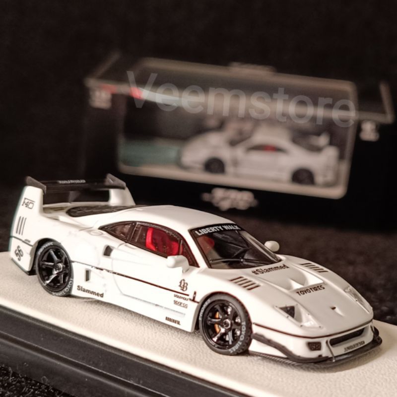 Die Cast 1:64 Ferrari LBWK F40 White [TPC] with Stickers