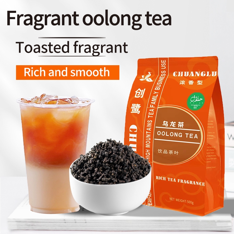 Oolong tea (HALAL) certified COCO black oolong loose leaf tea Assam tea 500g jasmine tea heavy fire