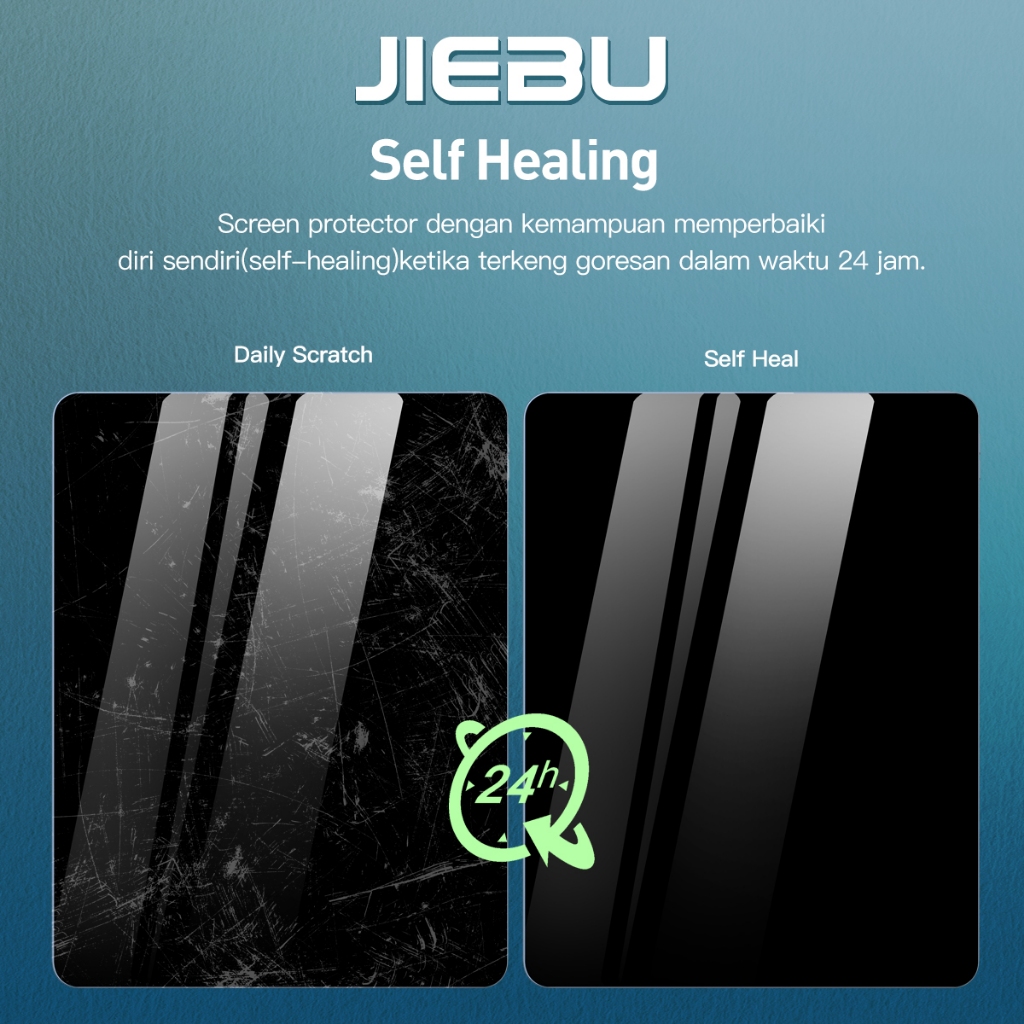 ✨Jiebu Tablet Hydrogel Buy 1 Get 1 Semua Tipe Apple iPad/XIAOMI MINI PAD SAMSUNG TAB/Tablet Hd Hydrogel Flex Screen Protector Anti Glare/Gores Hydrogel For Ipad