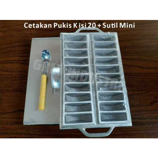 Cetakan Kue Gandos Pukis Pancong 7 cm LKS 7,5 R20 TEBAL + Tutup
