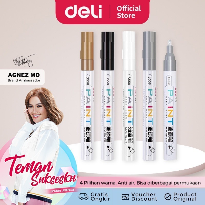 

Spidol Permanen Deli Paint Marker S558