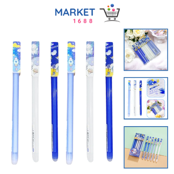 

Market1688 Pulpen Gel Karakter Kartun Astronot Space Pena Blue Ink Gel Bisa Hapus Karkter 0.5mm Pena Aesthetic Planet GlitterAlat Tulis Sekolah Kantor Stationary
