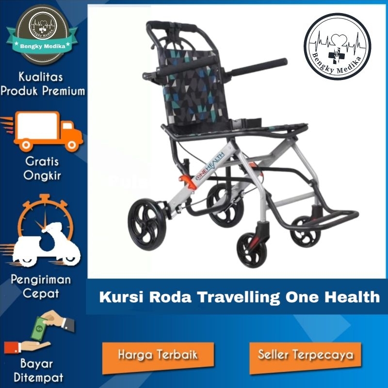 Kursi Roda Traveling One Health DY800  Kursi Roda Traveling  Kursi Roda Umroh Dengan Handle