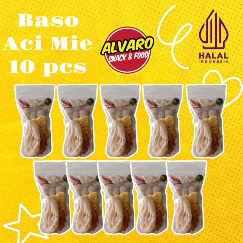 

PAKET HEMAT Baso Aci Mie Instan 10 pcs