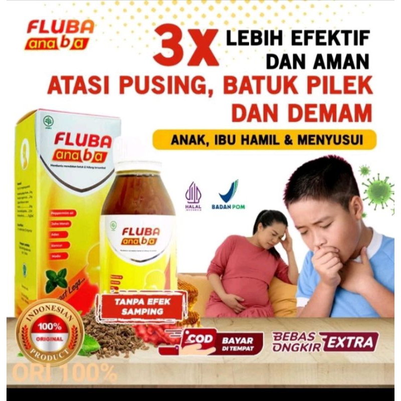 FLUBA ANABA Legakan batuk anak&dewasa _ fluba anaba original
