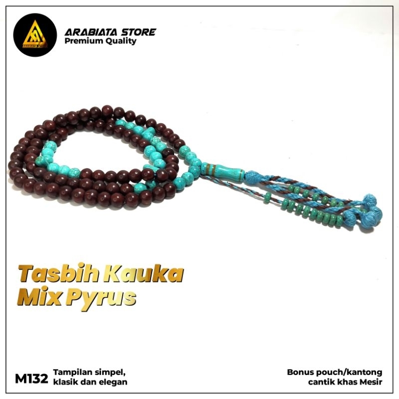 Tasbih Kokka Kauka Fuqoha Kaukah Mix Pirus Pyrus Firus Fairus Asli Import Mesir