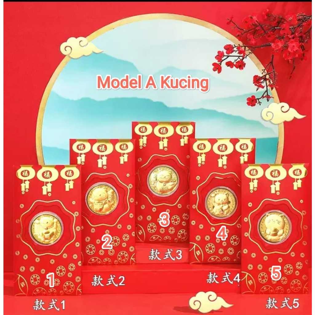 

Angpao Imlek Angpau Koin Emas Naga Dragon Gold Coin Tahun 2024 Premium
