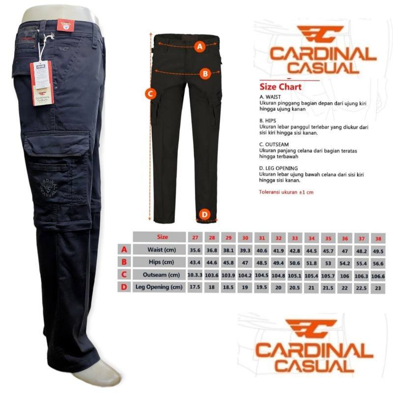 CARDINAL CARGO CELANA PANJANG CASUAL ORIGINAL 100% / CARDINAL CARGO PANJANG / CELANA CARGO CARDINAL 
