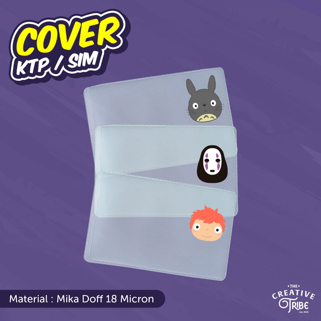 

Ghibli - Cover KTP / SIM Karakter Unik - Sarung Plastik Mika Pelindung Kartu Anime Totoro