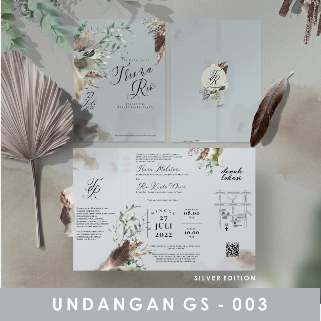 UNDANGAN BLANGKO GRIYA / UNDANGAN BLANGKO MURAH / UNDANGAN PERNIKAHAN MURAH / UNDANGAN PERNIKAHAN RU