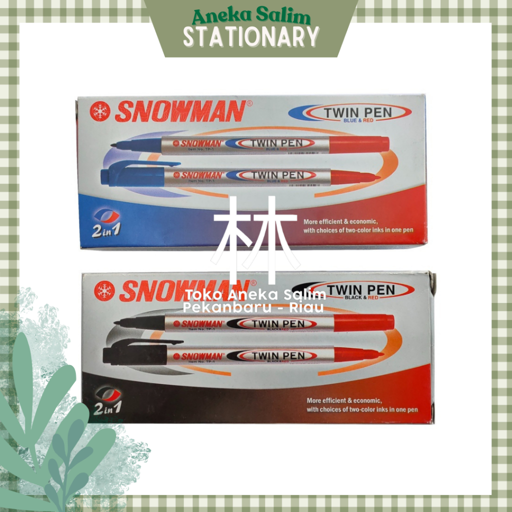 

Anekasalim - Spidol Snowman Twinpen TP-1