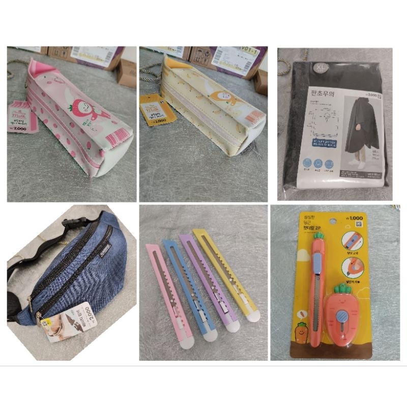 

Tempat Pencil / Jas hujan / Cutter set / Slempang Cowok