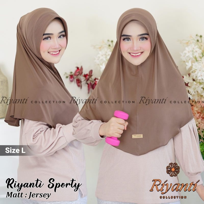 Hijab Sporty/Hijab Hamidah/Hijab Bergo/Hijab Instant (Hmd L)