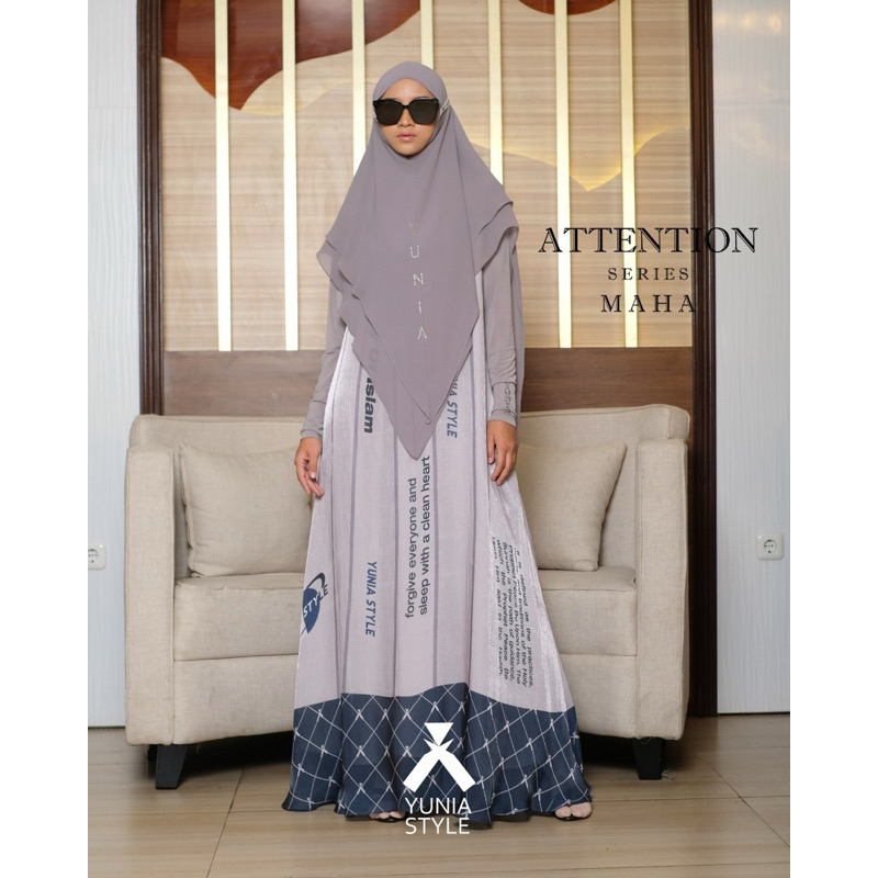 [YUNIA SYARI] Attention Series - Maha set Bergo/Scarves