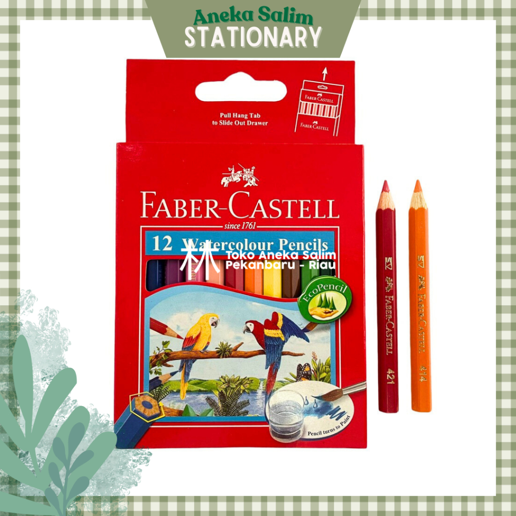 

Anekasalim - Pensil Warna Watercolour Faber Castell 12 Warna Pendek 114461