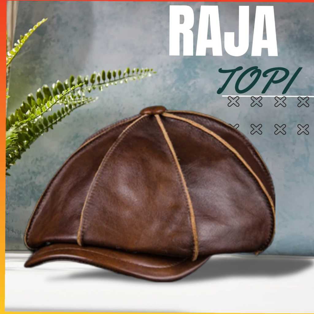 TERBARU Topi newsboy kulit asli garut harga murmer