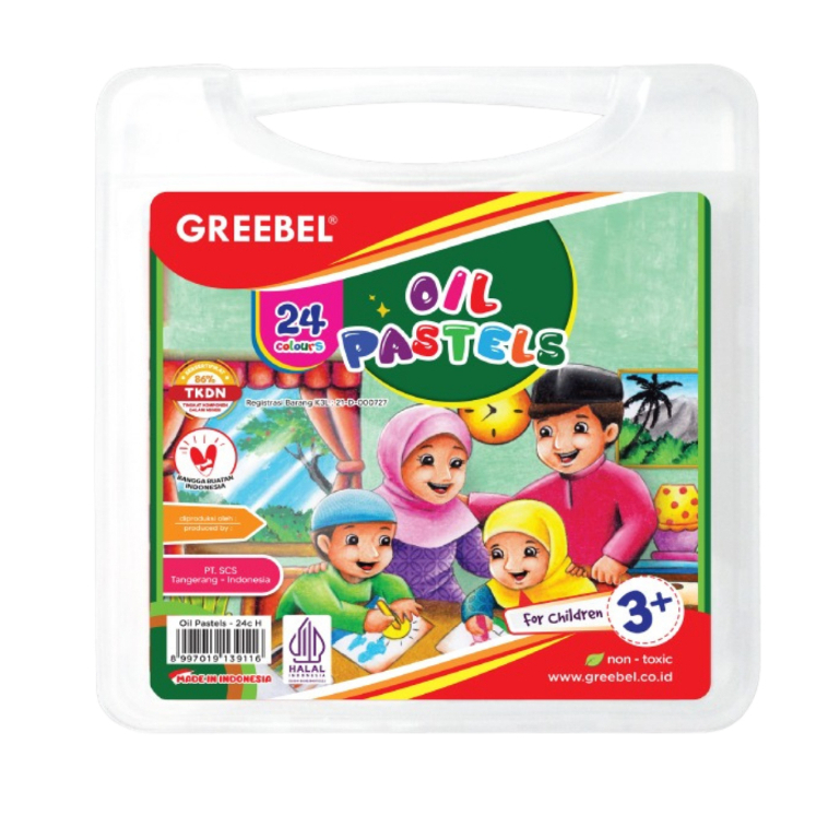 

TBMO GREEBEL 24 Warna Crayon Krayon KIDS OIL PASTEL HALAL EDITION