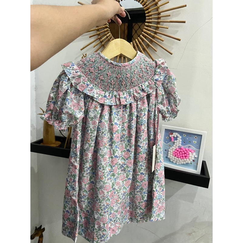 cecil and lou smocked dress