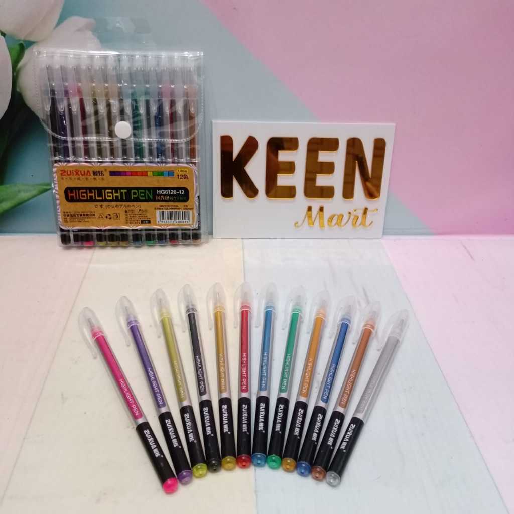 

pen gel warna warni NEON/color pen/gel pen color/pen NEON GOLD