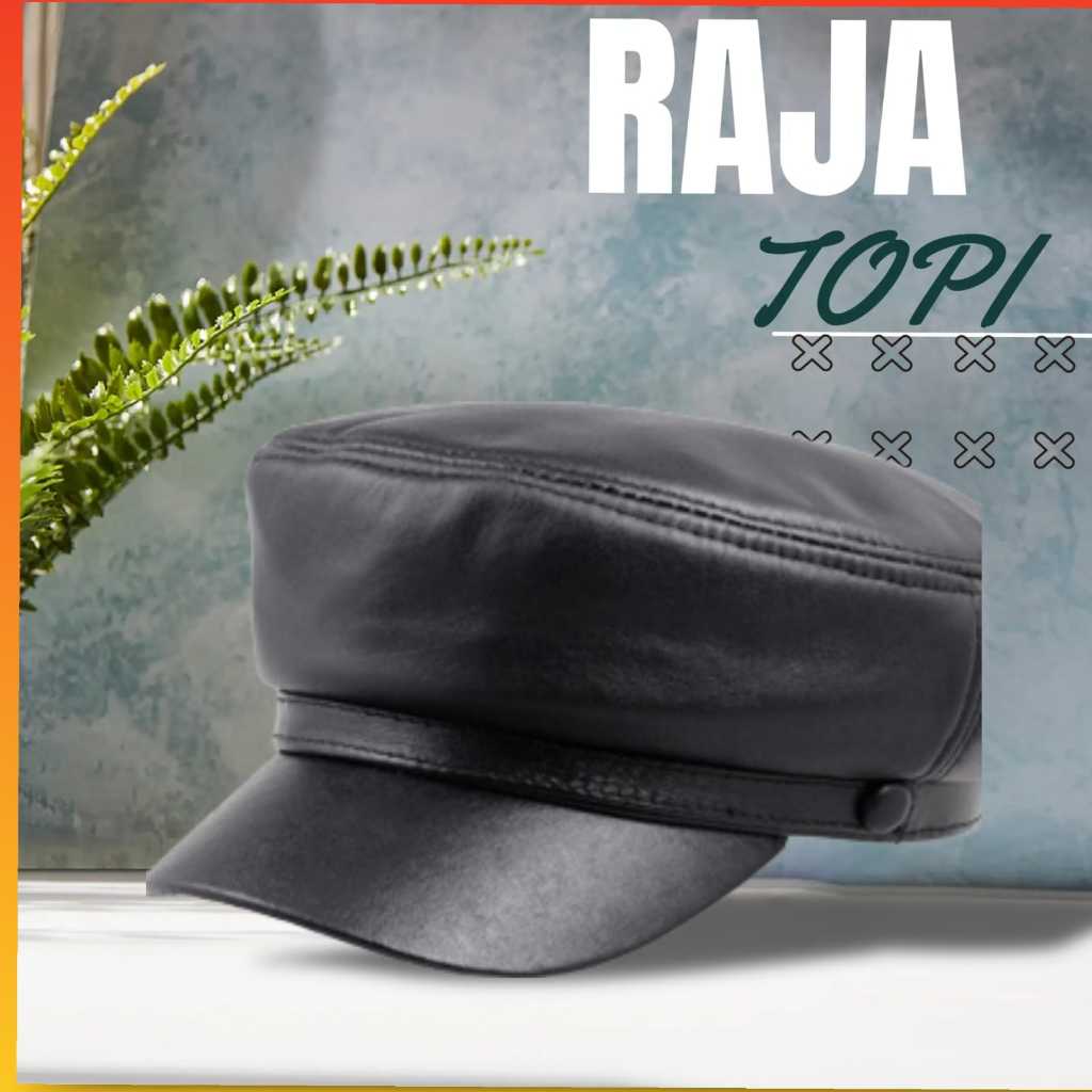 Topi PRIA Kulit Asli Desain Original Garut - Topi KULIT Keren