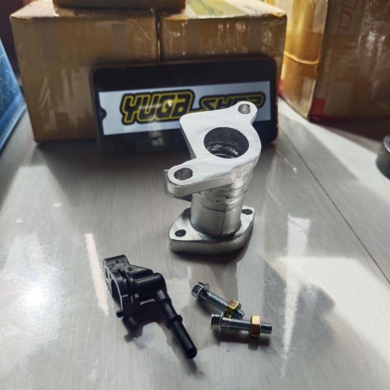 Intake downdraft beat fi esp downdraft Vario Scoopy Intek manifold downdraft TB downdraft