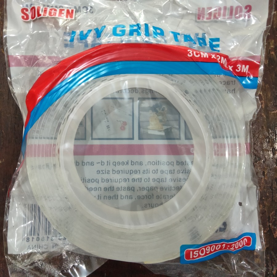 

double tape bening dobel tape transparan lakban magic tape