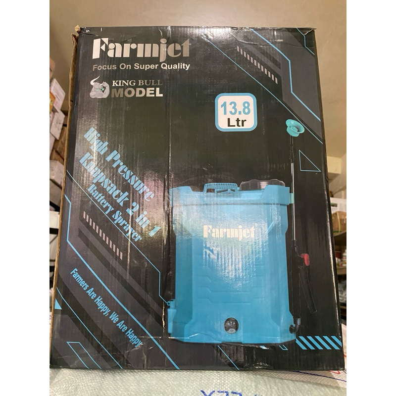 sprayer pompa elektrik farmjet 2in1 ukuran 13.8 liter bisa manual dan elektrik