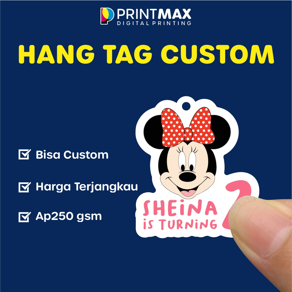 Custom Hang Tag Label Ulang Tahun / Souvenir Ulang Tahun