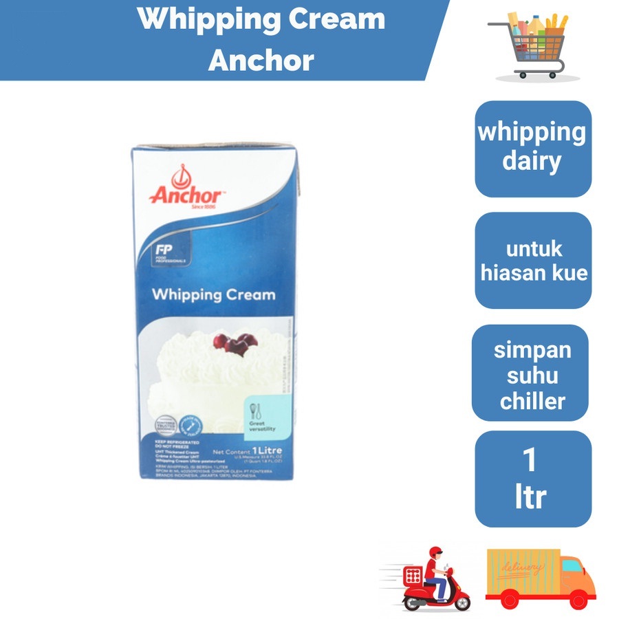 

ANCHOR WHIPPING CREAM 1L KRIM KOCOK