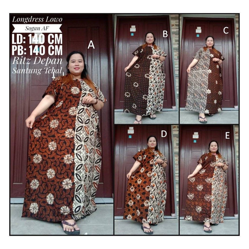 DASTER SUPER JUMBO LD 140 , 180 MODEL KALONG / LOWO / KELELAWAR JUMBO BUSUI BAHAN RAYON PREMIUM