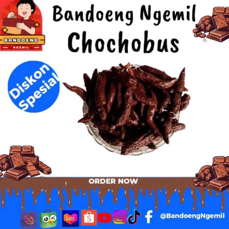 

Chochobus Telur gabus coklat Bandoeng Ngemil jajanan kuliner